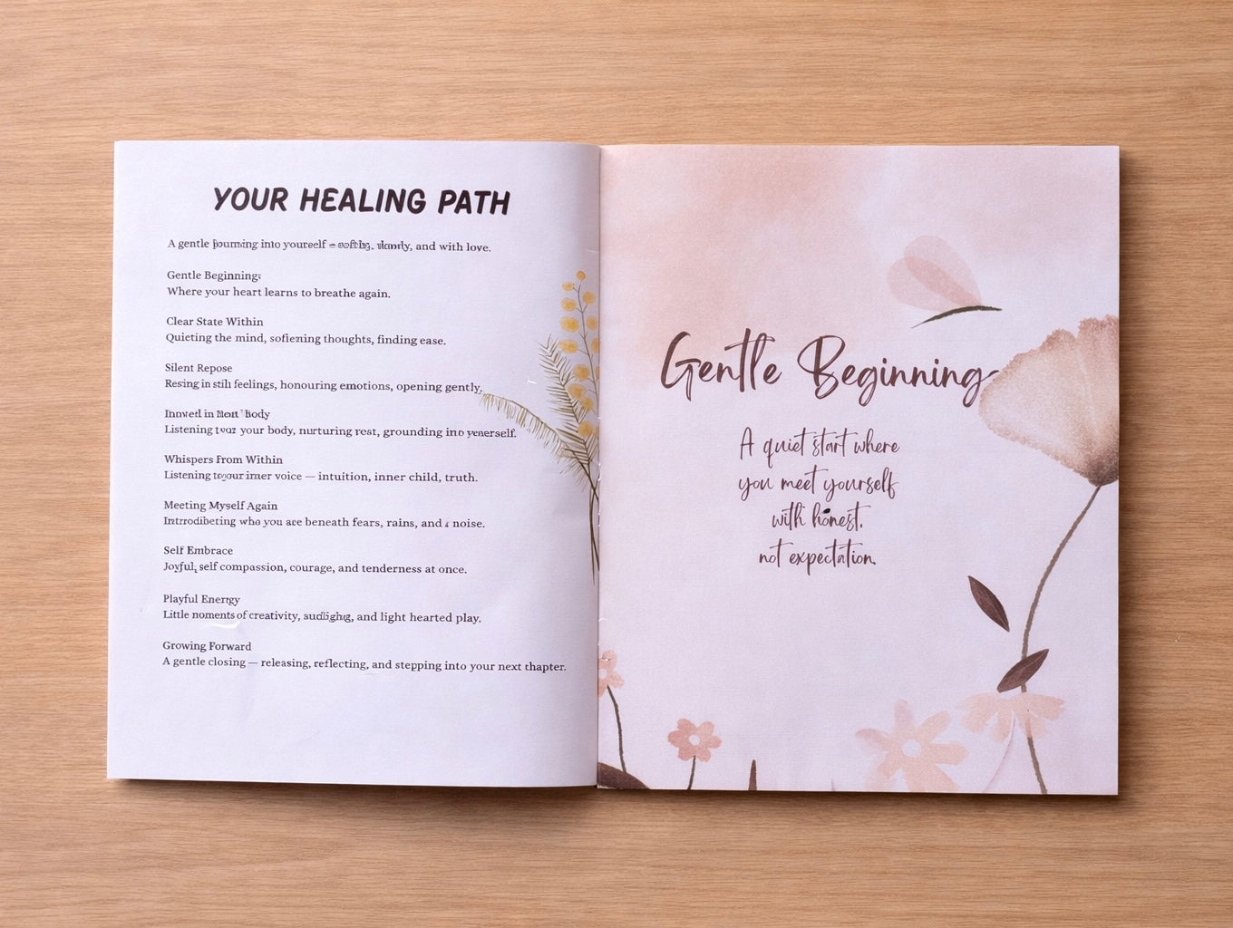 Heal & Bloom - Guided Healing Journal (210 Prompts)