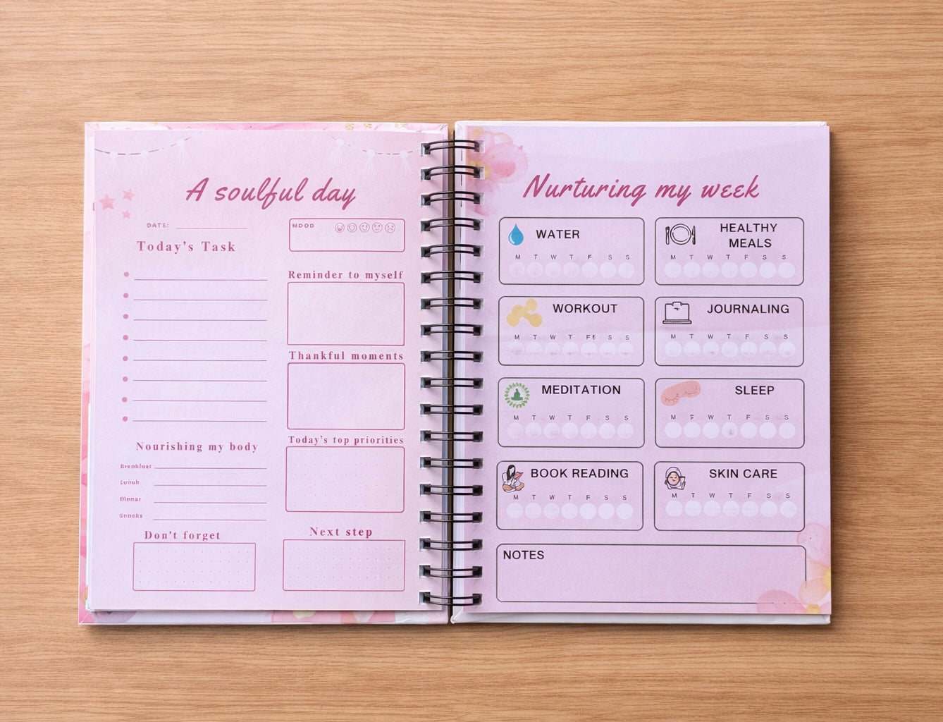 Soulcare Undated 6 Month Planner - A Soulful Day